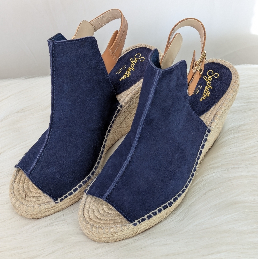Seychelles Wedge Espradrille Leather Shoes